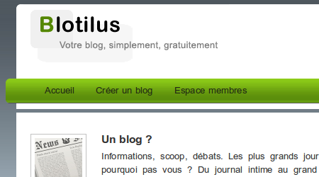 Blotilus - Créez un blog Wordpress gratuitement